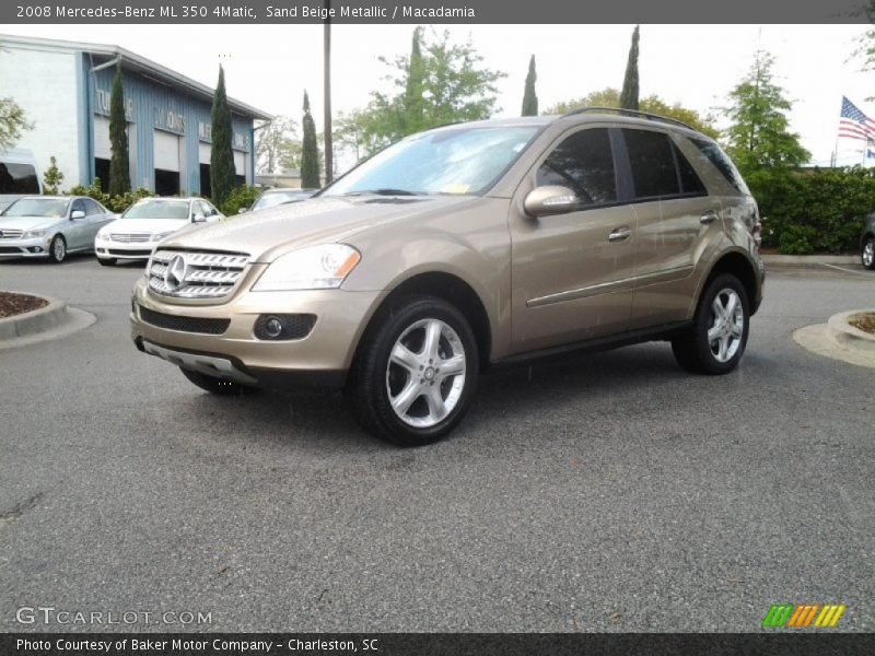 Sand Beige Metallic / Macadamia 2008 Mercedes-Benz ML 350 4Matic