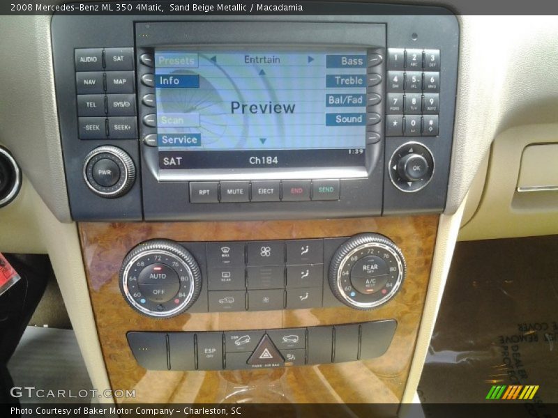 Sand Beige Metallic / Macadamia 2008 Mercedes-Benz ML 350 4Matic