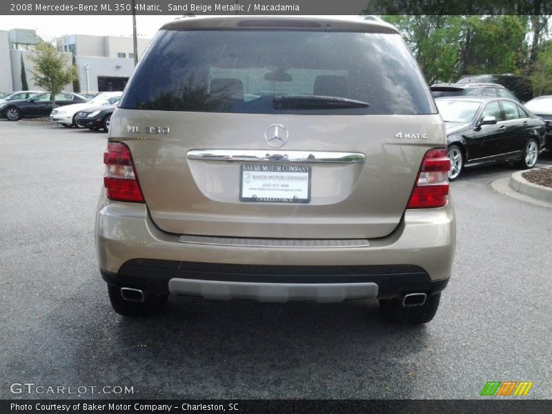 Sand Beige Metallic / Macadamia 2008 Mercedes-Benz ML 350 4Matic