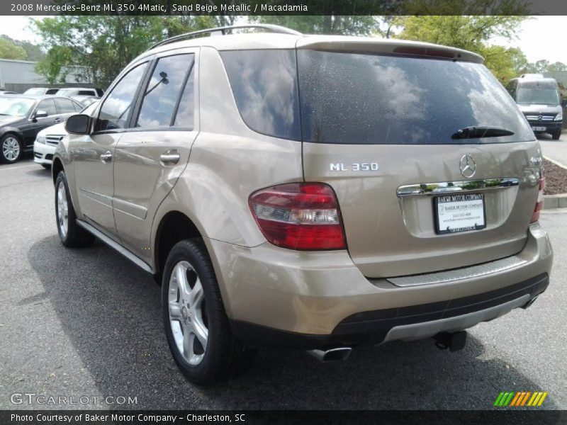 Sand Beige Metallic / Macadamia 2008 Mercedes-Benz ML 350 4Matic