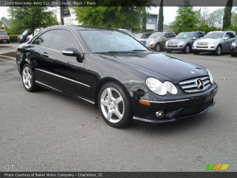 Black / Black 2009 Mercedes-Benz CLK 350 Coupe