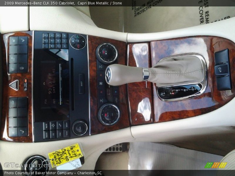 Capri Blue Metallic / Stone 2009 Mercedes-Benz CLK 350 Cabriolet