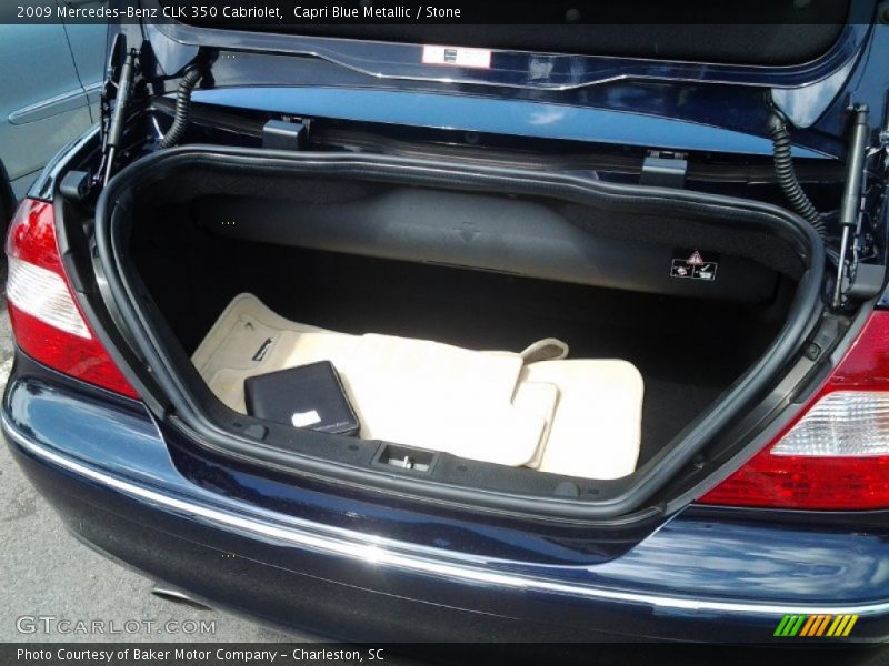Capri Blue Metallic / Stone 2009 Mercedes-Benz CLK 350 Cabriolet