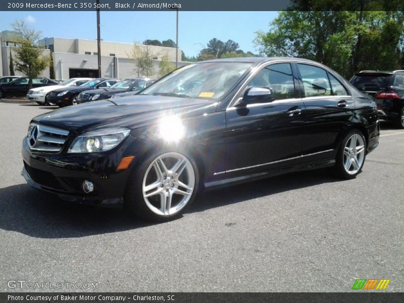 Black / Almond/Mocha 2009 Mercedes-Benz C 350 Sport