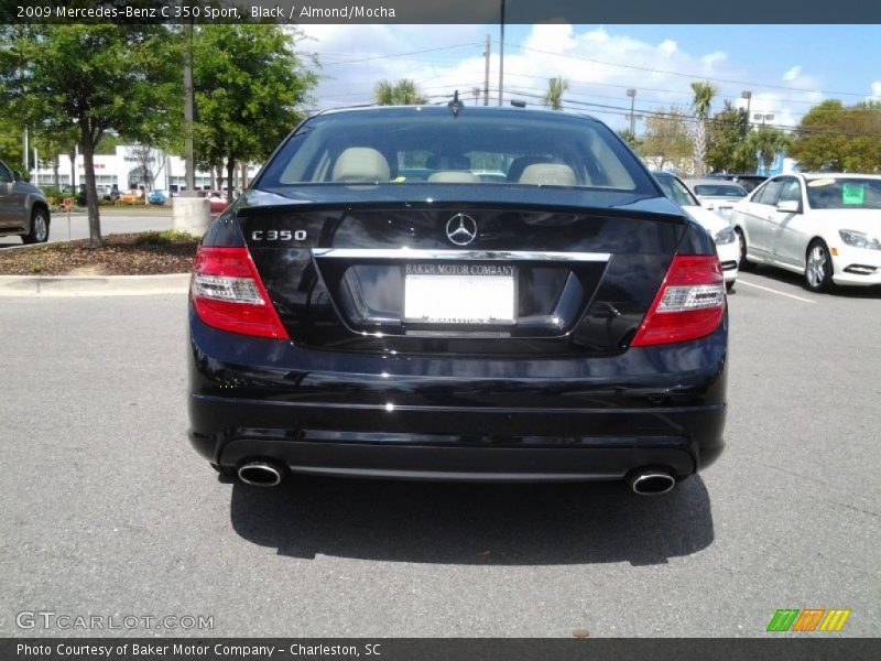 Black / Almond/Mocha 2009 Mercedes-Benz C 350 Sport
