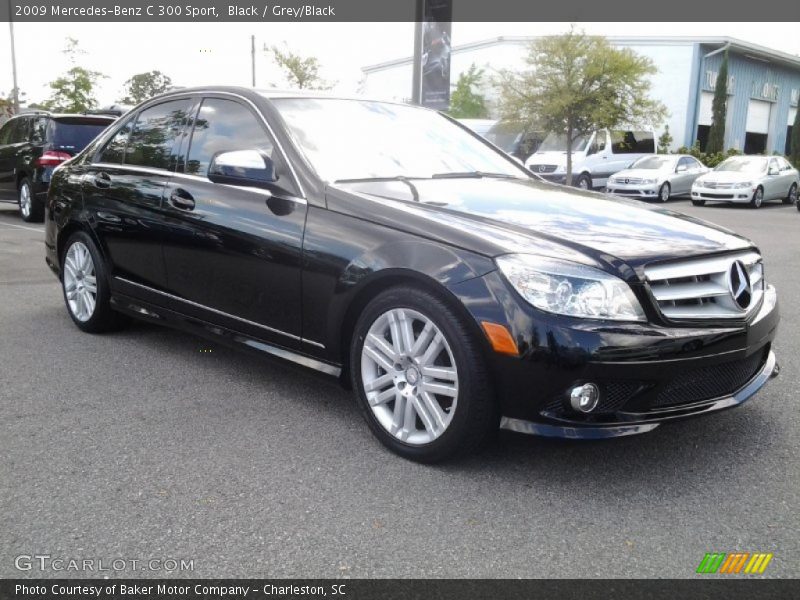 Black / Grey/Black 2009 Mercedes-Benz C 300 Sport
