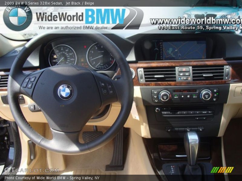 Jet Black / Beige 2009 BMW 3 Series 328xi Sedan