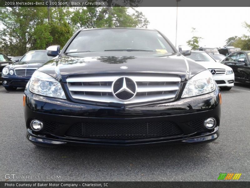 Black / Grey/Black 2009 Mercedes-Benz C 300 Sport