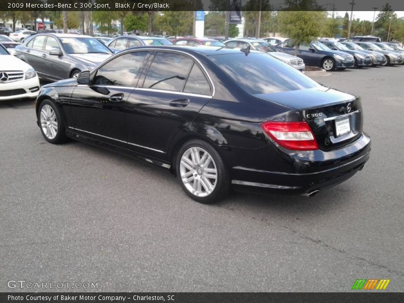 Black / Grey/Black 2009 Mercedes-Benz C 300 Sport