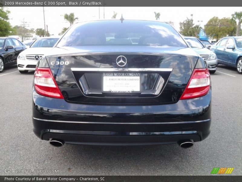 Black / Grey/Black 2009 Mercedes-Benz C 300 Sport
