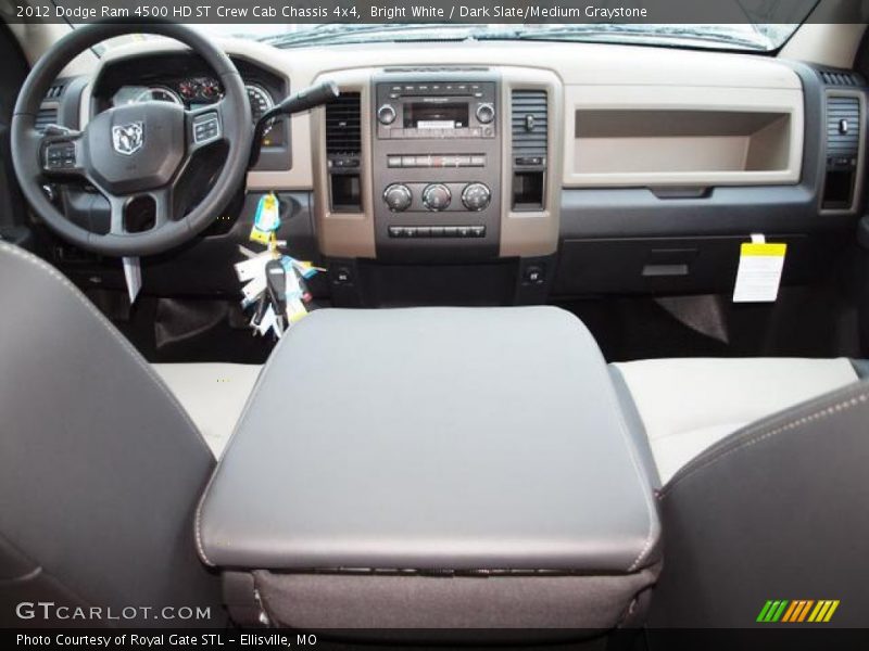 Bright White / Dark Slate/Medium Graystone 2012 Dodge Ram 4500 HD ST Crew Cab Chassis 4x4