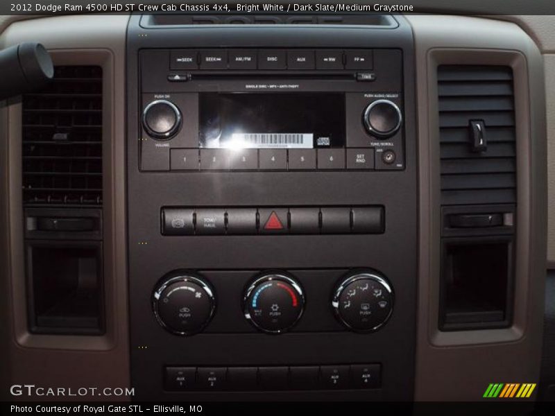 Bright White / Dark Slate/Medium Graystone 2012 Dodge Ram 4500 HD ST Crew Cab Chassis 4x4