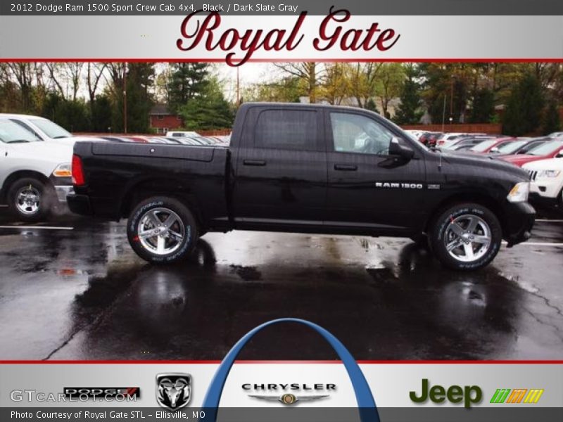 Black / Dark Slate Gray 2012 Dodge Ram 1500 Sport Crew Cab 4x4