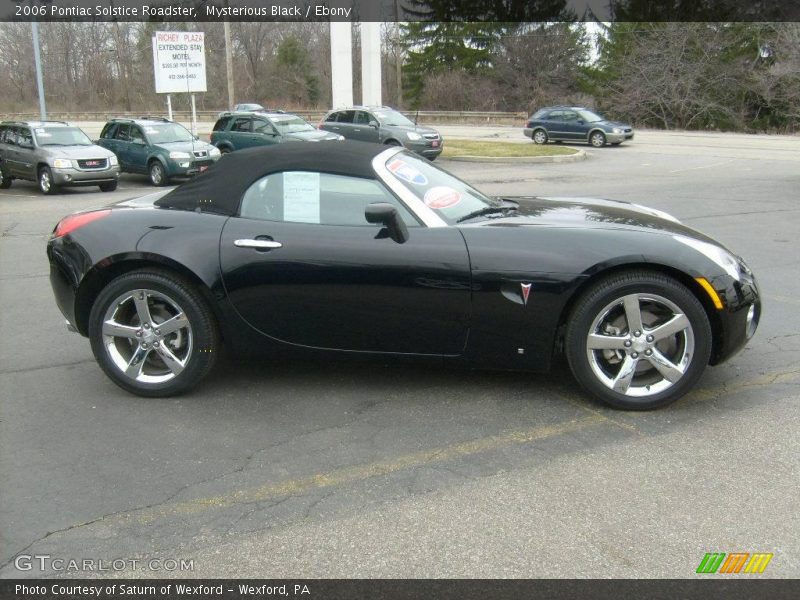 Mysterious Black / Ebony 2006 Pontiac Solstice Roadster