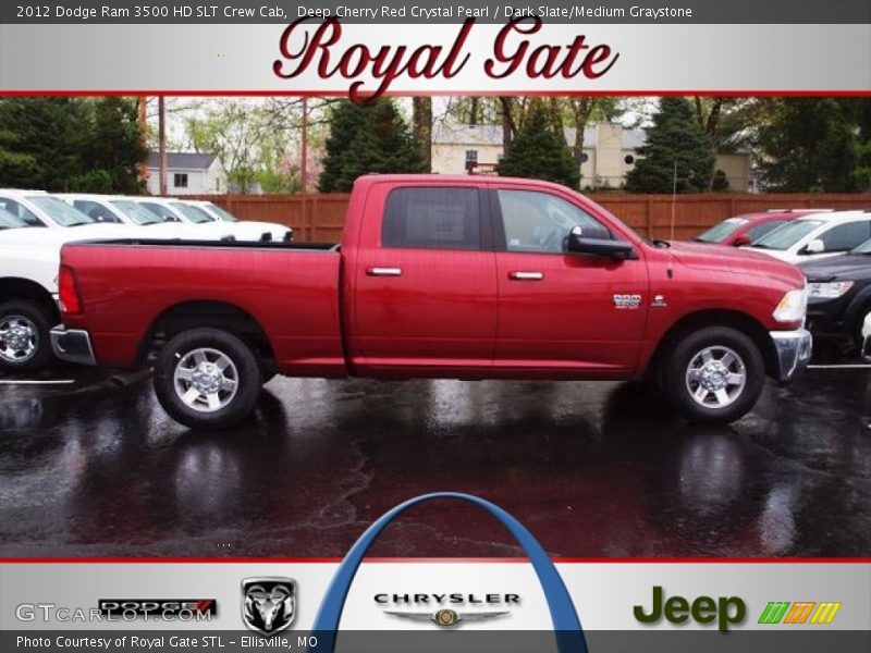 Deep Cherry Red Crystal Pearl / Dark Slate/Medium Graystone 2012 Dodge Ram 3500 HD SLT Crew Cab