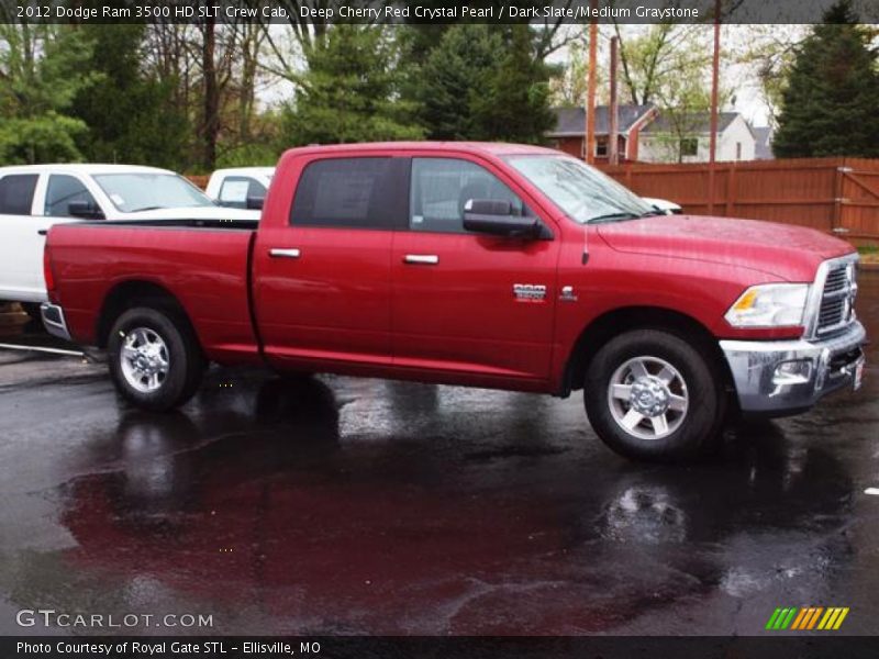 Deep Cherry Red Crystal Pearl / Dark Slate/Medium Graystone 2012 Dodge Ram 3500 HD SLT Crew Cab