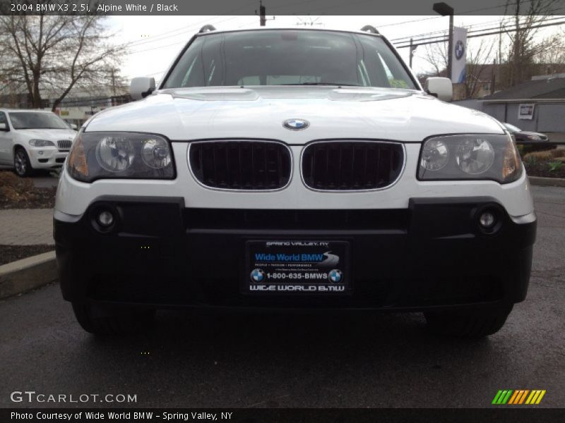 Alpine White / Black 2004 BMW X3 2.5i