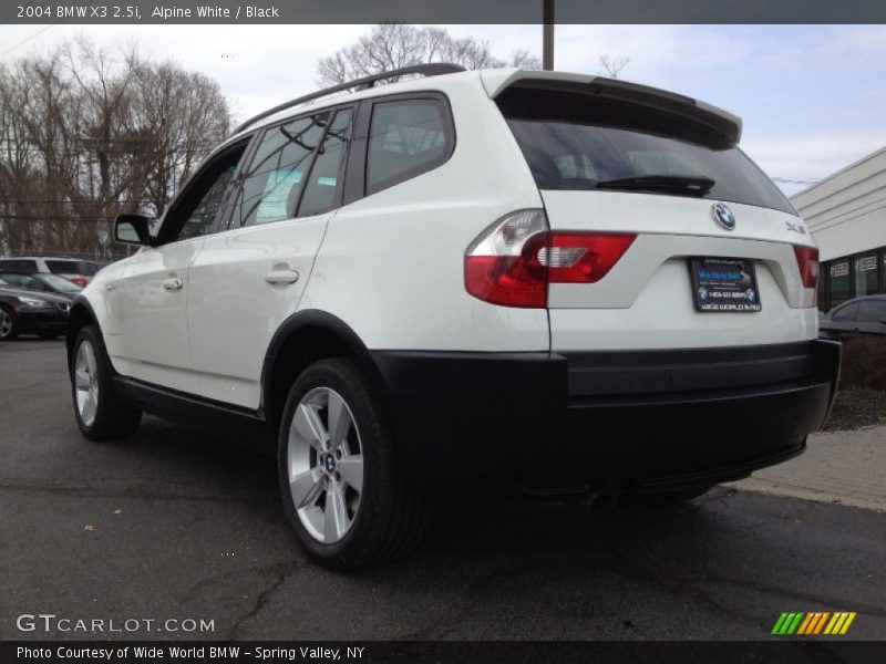 Alpine White / Black 2004 BMW X3 2.5i