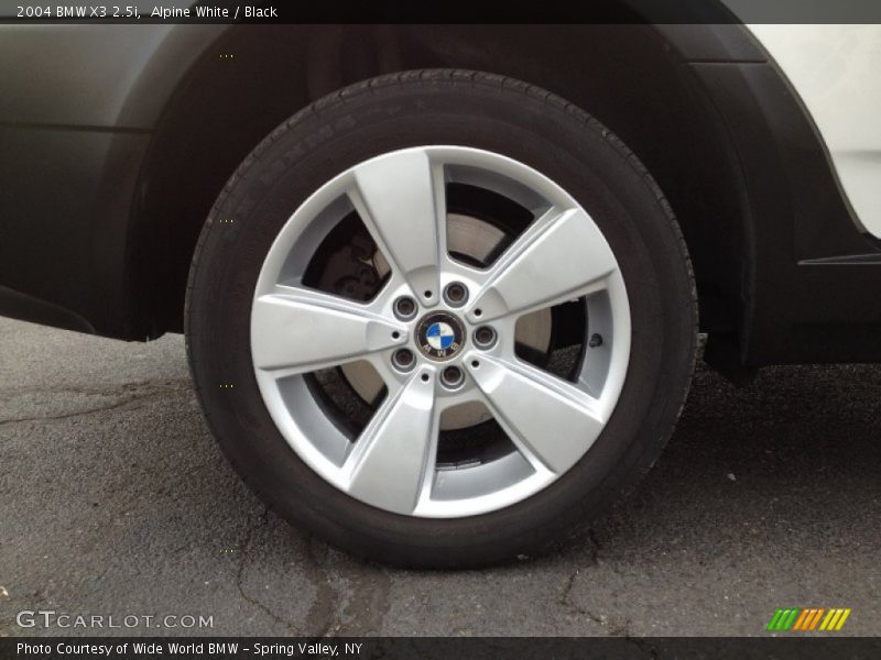 Alpine White / Black 2004 BMW X3 2.5i