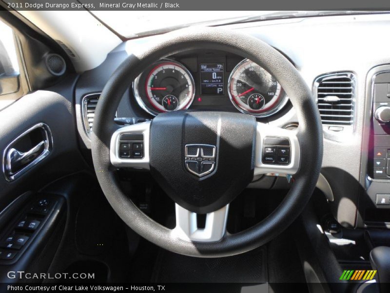 Mineral Gray Metallic / Black 2011 Dodge Durango Express