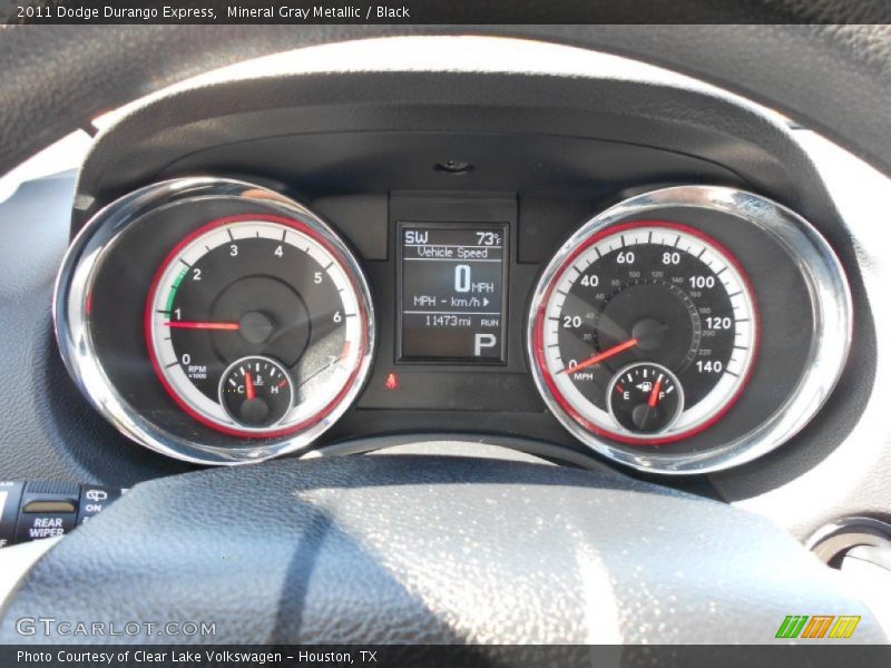 Mineral Gray Metallic / Black 2011 Dodge Durango Express