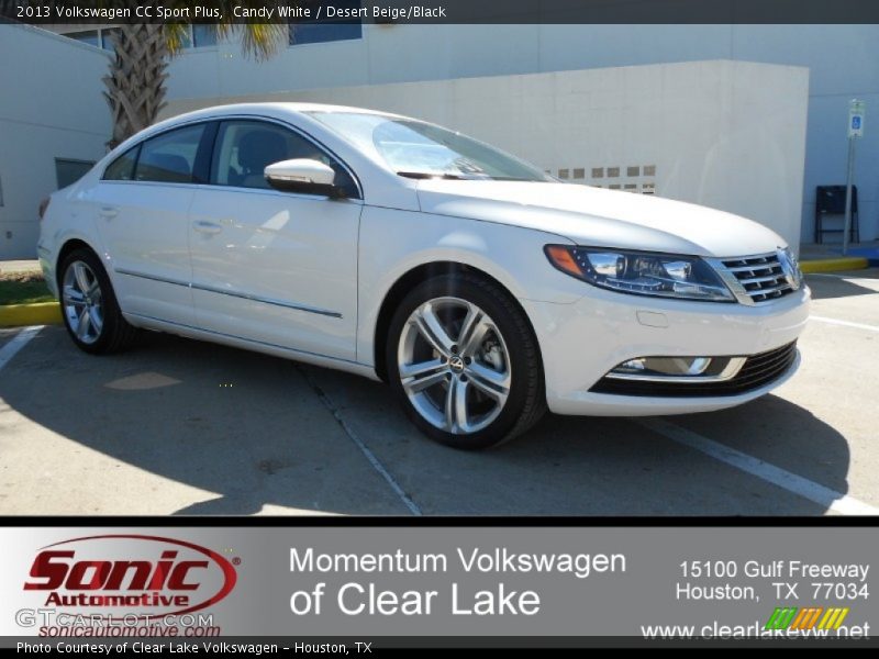 Candy White / Desert Beige/Black 2013 Volkswagen CC Sport Plus