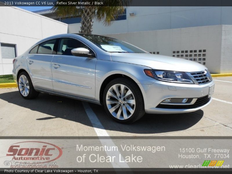 Reflex Silver Metallic / Black 2013 Volkswagen CC V6 Lux