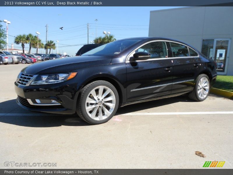 Deep Black Metallic / Black 2013 Volkswagen CC V6 Lux