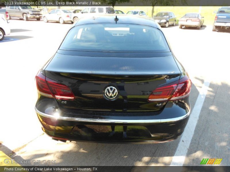 Deep Black Metallic / Black 2013 Volkswagen CC V6 Lux