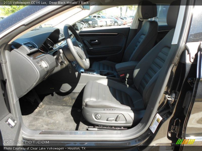 Deep Black Metallic / Black 2013 Volkswagen CC V6 Lux
