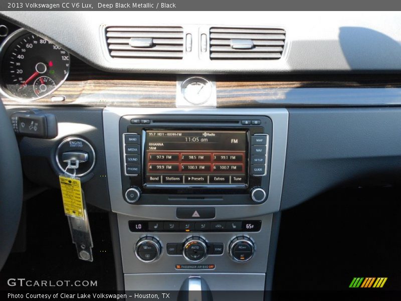 Deep Black Metallic / Black 2013 Volkswagen CC V6 Lux