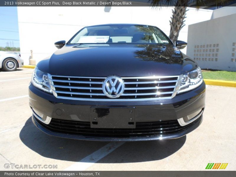 Deep Black Metallic / Desert Beige/Black 2013 Volkswagen CC Sport Plus