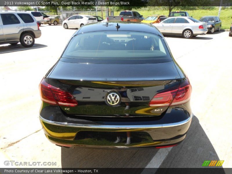 Deep Black Metallic / Desert Beige/Black 2013 Volkswagen CC Sport Plus