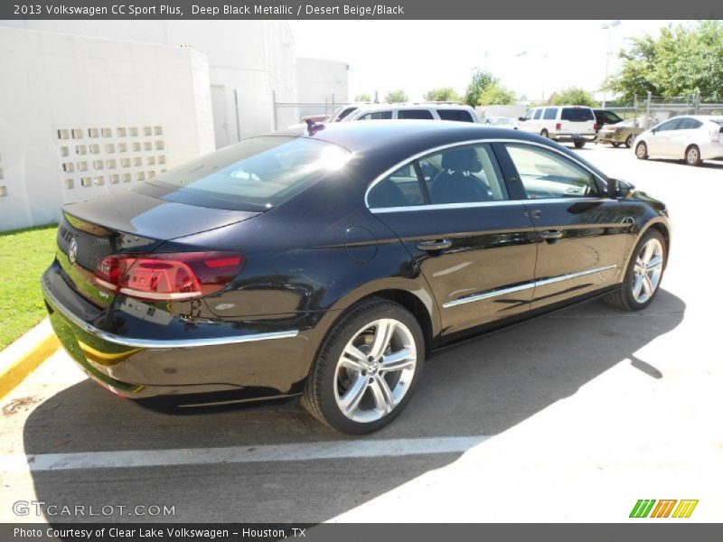 Deep Black Metallic / Desert Beige/Black 2013 Volkswagen CC Sport Plus