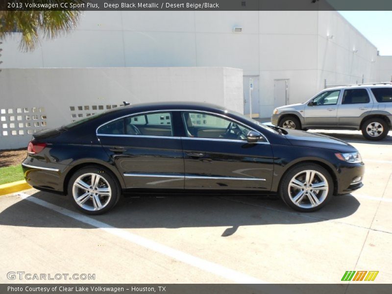 Deep Black Metallic / Desert Beige/Black 2013 Volkswagen CC Sport Plus