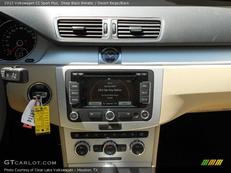 Deep Black Metallic / Desert Beige/Black 2013 Volkswagen CC Sport Plus