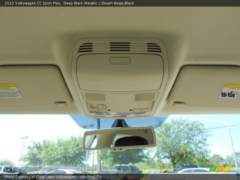 Deep Black Metallic / Desert Beige/Black 2013 Volkswagen CC Sport Plus