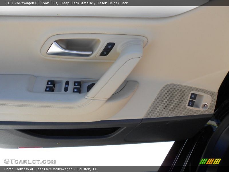 Deep Black Metallic / Desert Beige/Black 2013 Volkswagen CC Sport Plus