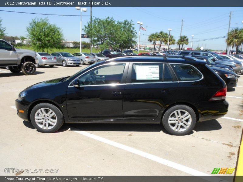 Black / Titan Black 2012 Volkswagen Jetta TDI SportWagen