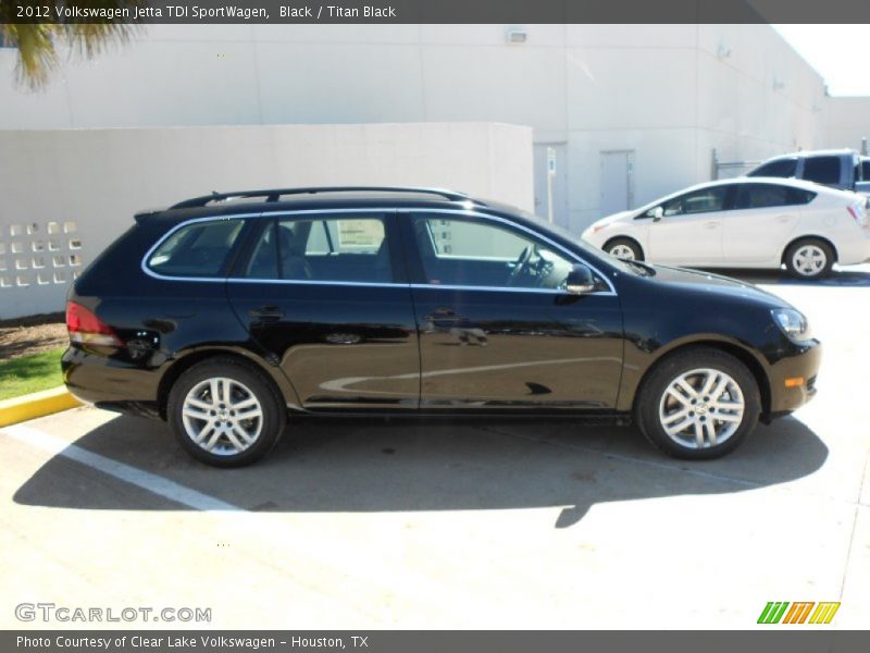 Black / Titan Black 2012 Volkswagen Jetta TDI SportWagen