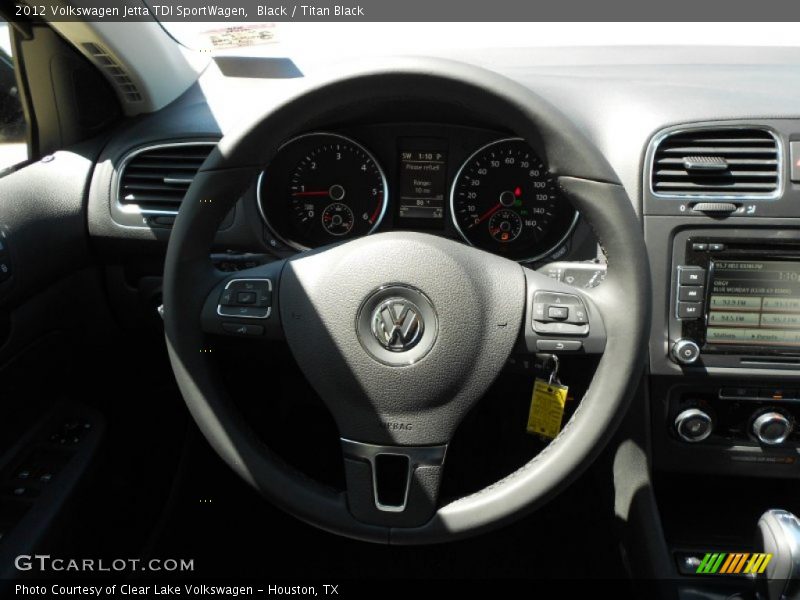Black / Titan Black 2012 Volkswagen Jetta TDI SportWagen