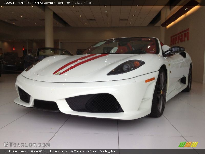 Front 3/4 View of 2009 F430 16M Scuderia Spider