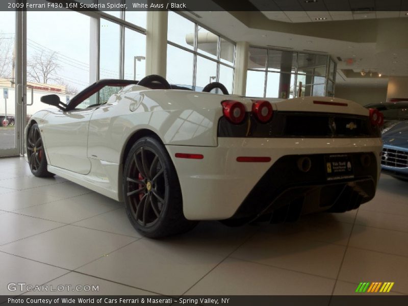 White Avus / Black 2009 Ferrari F430 16M Scuderia Spider