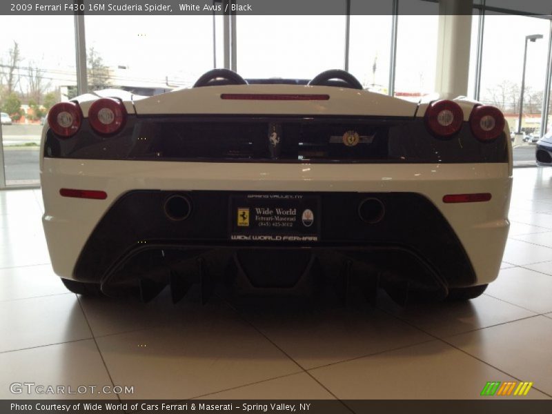 White Avus / Black 2009 Ferrari F430 16M Scuderia Spider