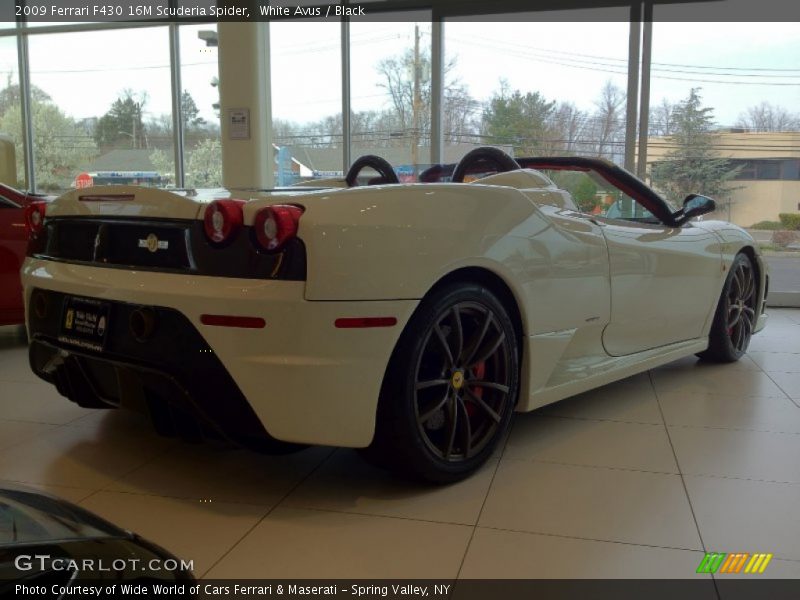 White Avus / Black 2009 Ferrari F430 16M Scuderia Spider