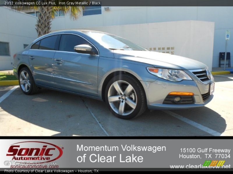 Iron Gray Metallic / Black 2012 Volkswagen CC Lux Plus