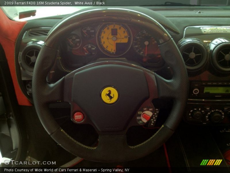 White Avus / Black 2009 Ferrari F430 16M Scuderia Spider