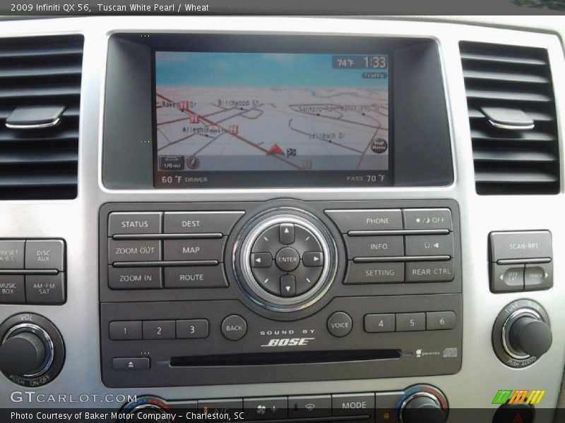 Tuscan White Pearl / Wheat 2009 Infiniti QX 56