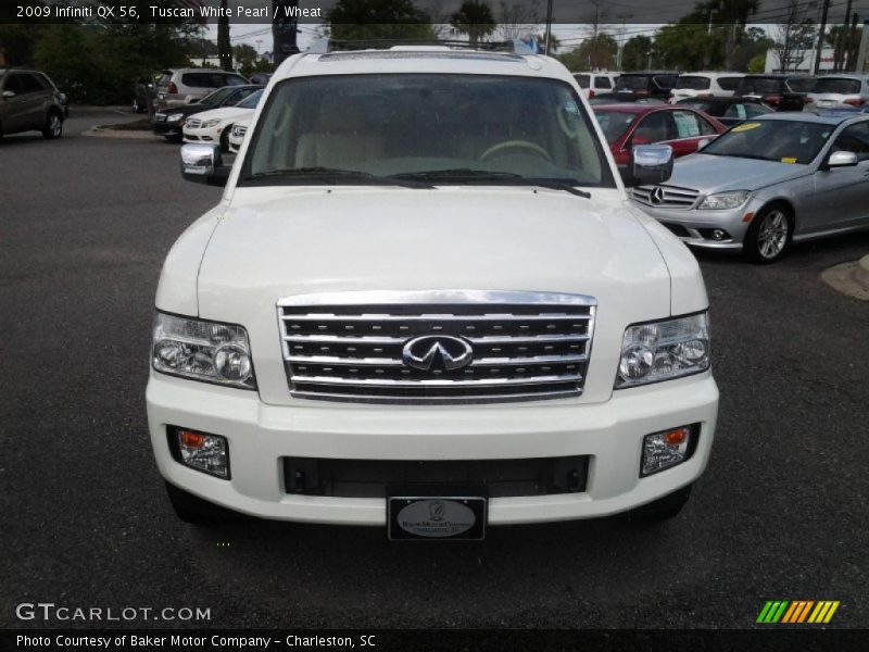 Tuscan White Pearl / Wheat 2009 Infiniti QX 56