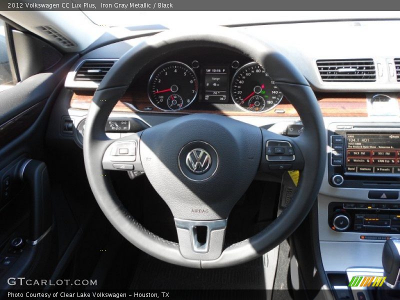 Iron Gray Metallic / Black 2012 Volkswagen CC Lux Plus